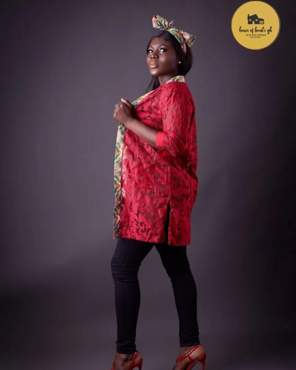 AfricanPrint Women Dress Red