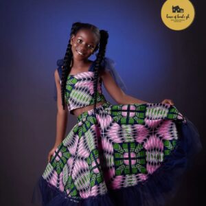 Crop Top & maxi Skirt AfricanPrint
